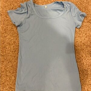 Amazon Women's Short Sleeve Top in Soft Blue
